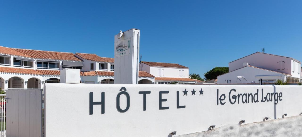 Hotel Restaurant Le Grand Large - Face A La Plage - Ile De Re Rivedoux-Plage Exterior foto