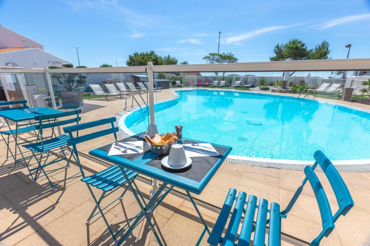Hotel Restaurant Le Grand Large - Face A La Plage - Ile De Re Rivedoux-Plage Exterior foto